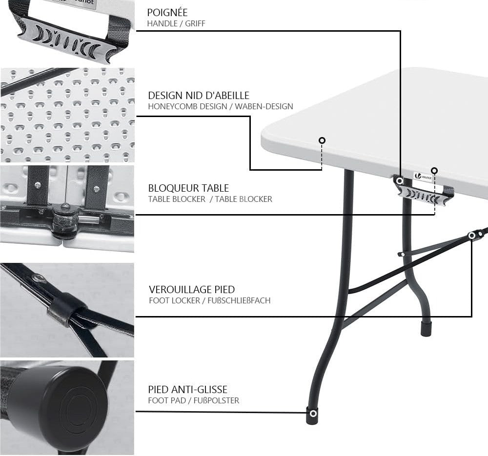 Table pliante multifonction